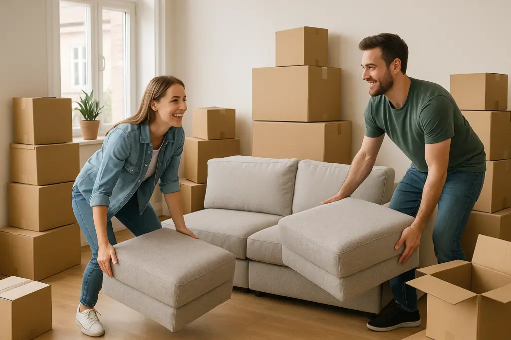 Stressfreier Umzug mit Sofa